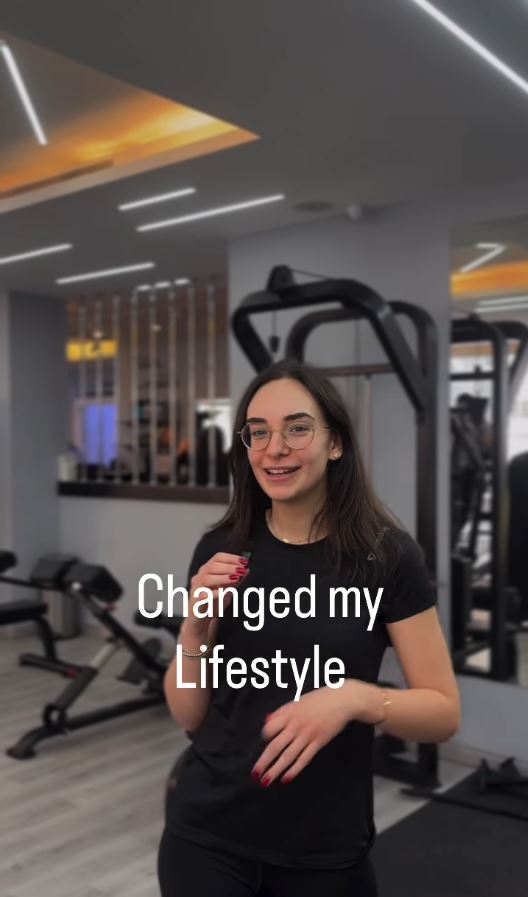 Alpha Fit Club member training on the gym floor